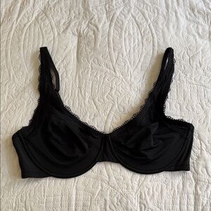 Tommy Hilfiger Elegant Black Lace Bra